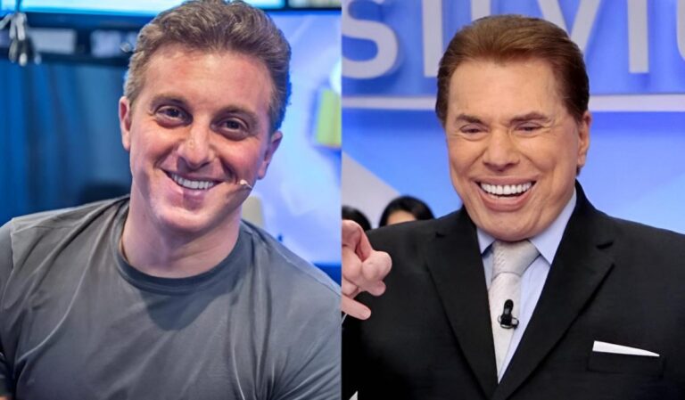Luciano Huck vai ao SBT e destaca “generosidade” de Silvio Santos