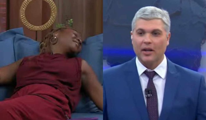 Janaína Nunes e Joel Datena