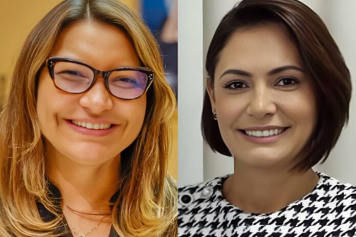 Janja e Michelle Bolsonaro