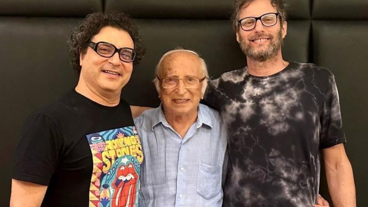 José Frejat com seus filhos (Foto: Reprodução/ Redes Sociais)