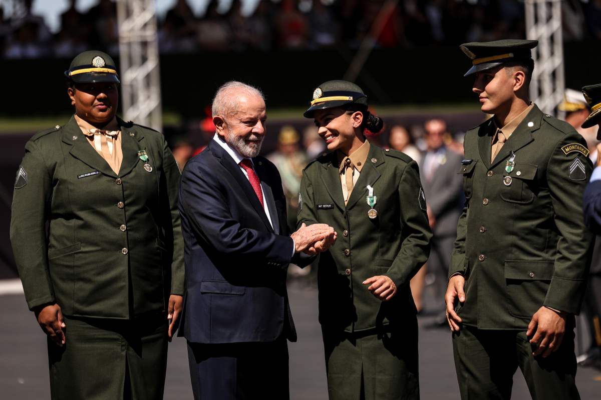 Lula no Quartel-General do Exército, em Brasília. Foto: Marcelo Camargo/Agência Brasil