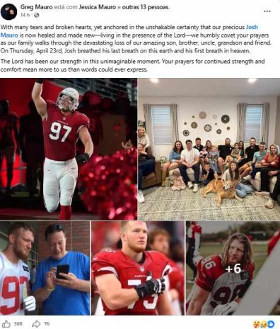 Post do Greg Mauro (Reprodução: Facebook)