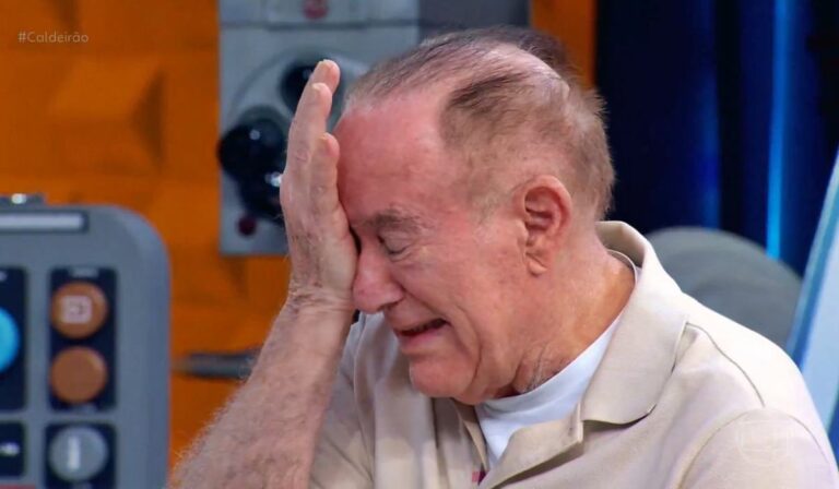 Marcos Mion leva Renato Aragão, o Didi, às lágrimas no ‘Caldeirão’