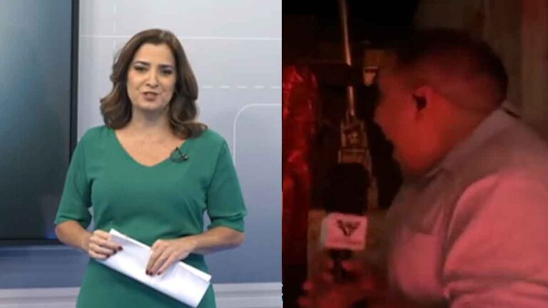 Repórter teve queda de pressão com grito de ‘monstro’ ao vivo