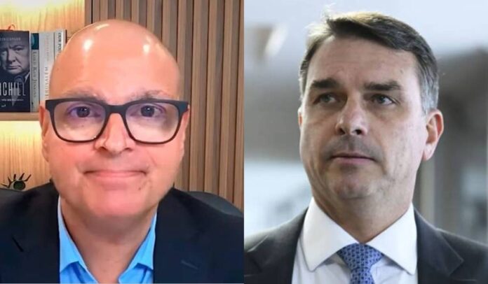 Rodrigo Constantino e Flávio Bolsonaro Rodrigo Constantino e Flávio Bolsonaro