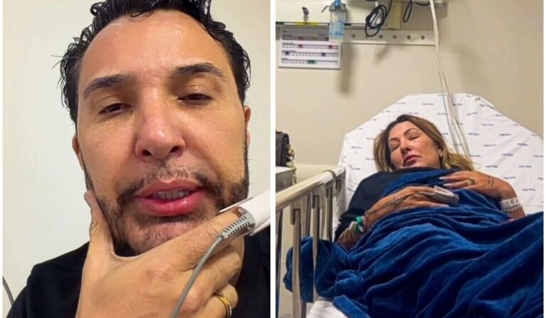 Após casa incendiada, pai de MC Gui surge em hospital e faz desabafo