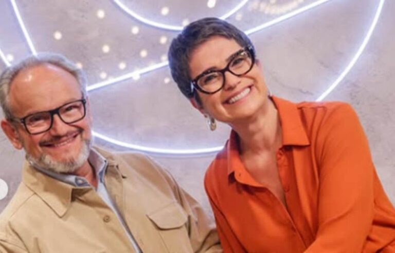 Sandra Annenberg se declara no  aniversário de Ernesto Paglia: “Te amo”