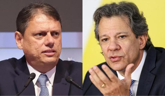 Tarcísio de Freitas e Fernando Haddad