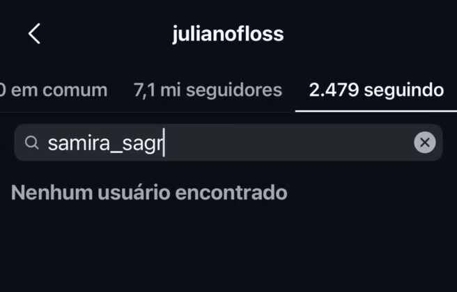 Juliano Floss e Samira trocam unfollow ap&oacute;s fim do BBB 26
