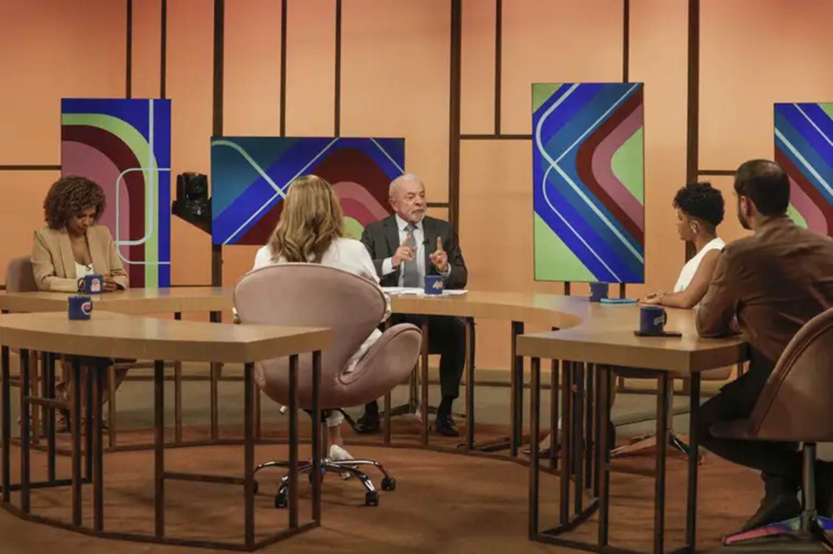 Lula no Sem Censura Lula no Sem Censura (Crédito - TÂNIA RÊGO/AGÊNCIA BRASIL)