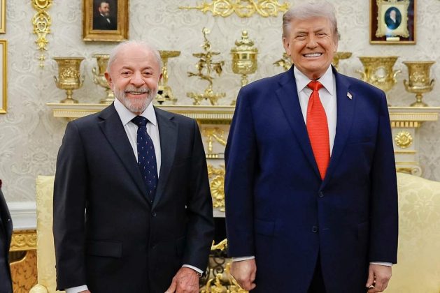Presidente da Rep&uacute;blica, Lu&iacute;z In&aacute;cio Lula da Silva, chega para encontro com o presidente dos Estados Unidos, Donald Trump, na Casa Branca. Foto: Ricardo Stuckert/PR