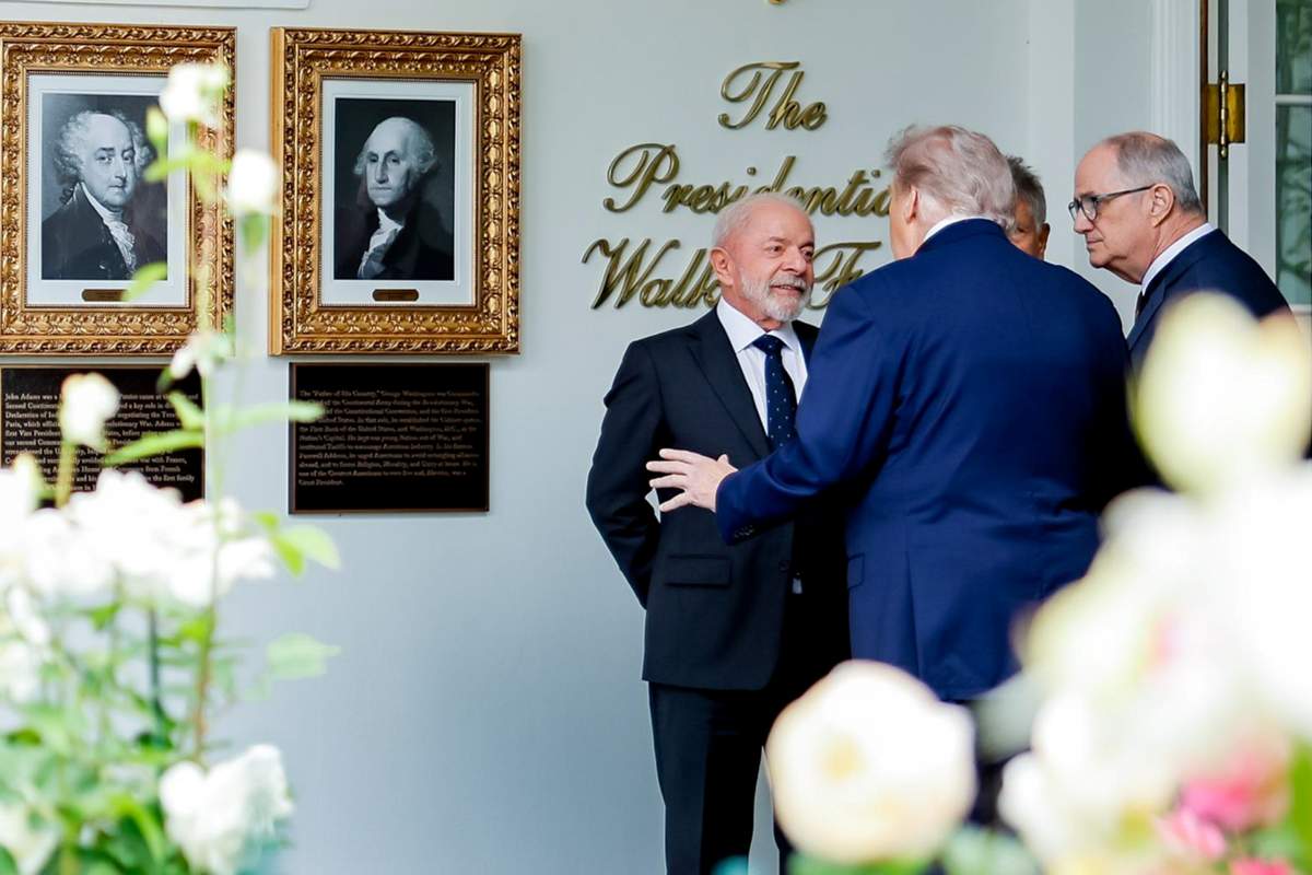 Trump leva Lula para conhecer Casa Branca (Foto: Ricardo Stuckert/PR)