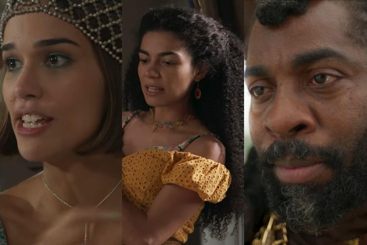 Virgínia, Mundica e Jendal em 'A Nobreza do Amor - Foto: TV Globo/Reprodução