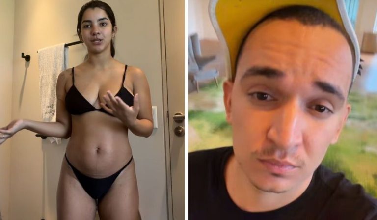 Esposa de João Gomes aparece mostrando antes e depois e cantor logo reage: “todo santo dia”