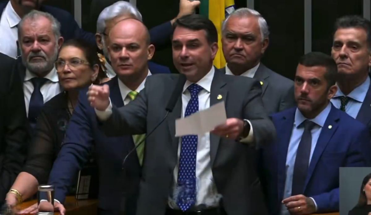 Flávio Bolsonaro Flávio Bolsonaro (Foto: TV Senado/ Captura de tela)