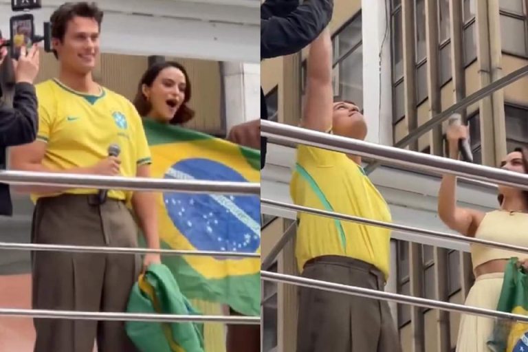 Bolsonaristas? Protagonistas de He-Man surgem em ato na Av Paulista e causam polêmica