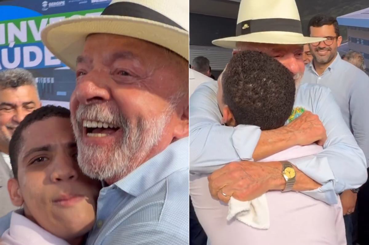 Lula e Sérgio (Ricardo Stuckert / Captura de tela)