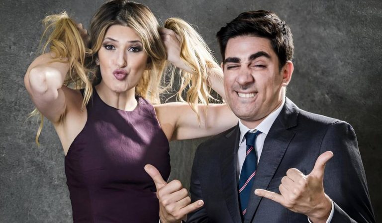 Ex-casal, Dani Calabresa e Marcelo Adnet quase se beijam