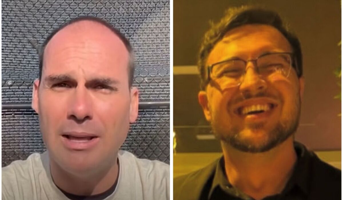 Eduardo Bolsonaro e Pablo Almeida (Fonte: Redes Sociais)