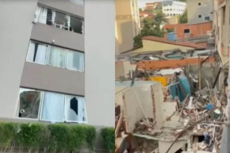 Explosão de gás provoca incêndio em São Paulo