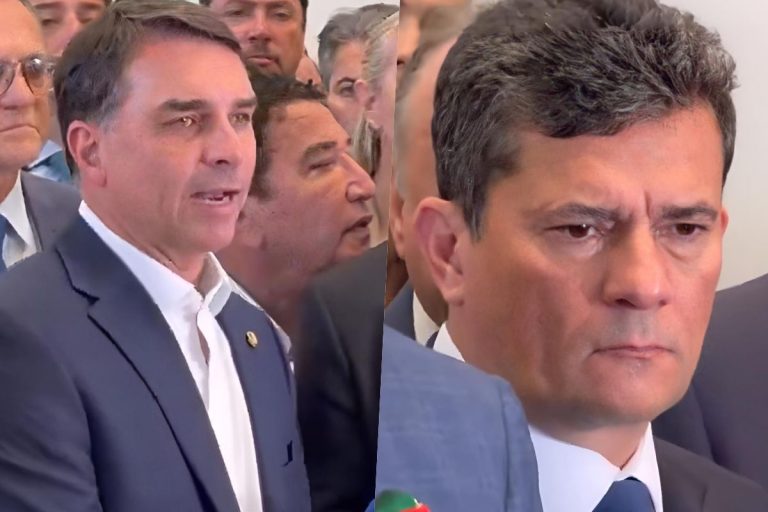 Flávio Bolsonaro admite visita a Vorcaro e reação de Moro viraliza