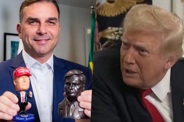 Fl&aacute;vio e Donald Trump