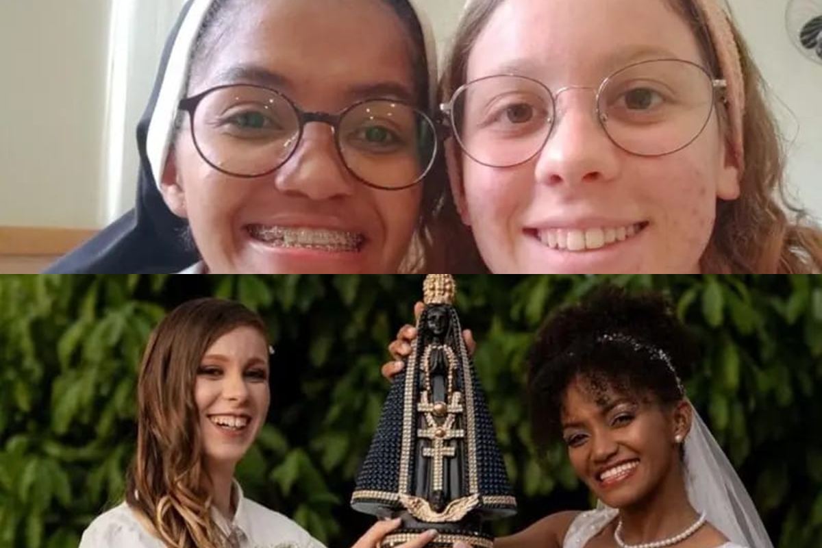 Elas eram freiras, mas agora são um casal - Foto: Arquivo pessoal Elas eram freiras, mas agora são um casal - Foto: Arquivo pessoal