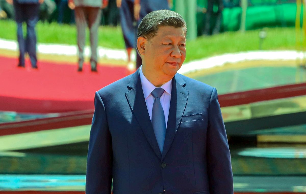 Presidente da República Popular da China, Xi Jinping, no Palácio da Alvorada Foto:Wilson Dias/Agência Brasil