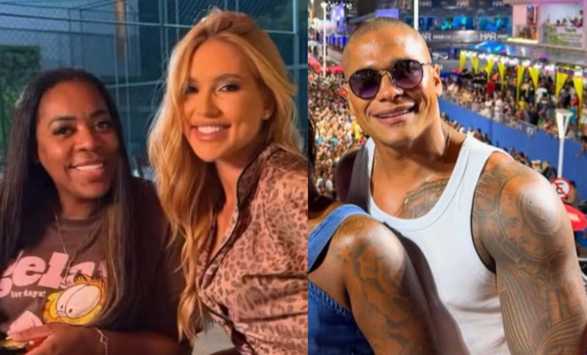 Fernanda Cristina com a ex-nora Virginia e ex de Jojo Todynho, Thiago Gonçalves (Foto: Reprodução/ Redes sociais)