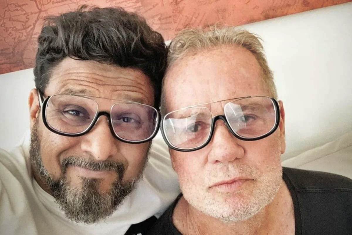 Luiz Fernando Guimarães e o marido - insta