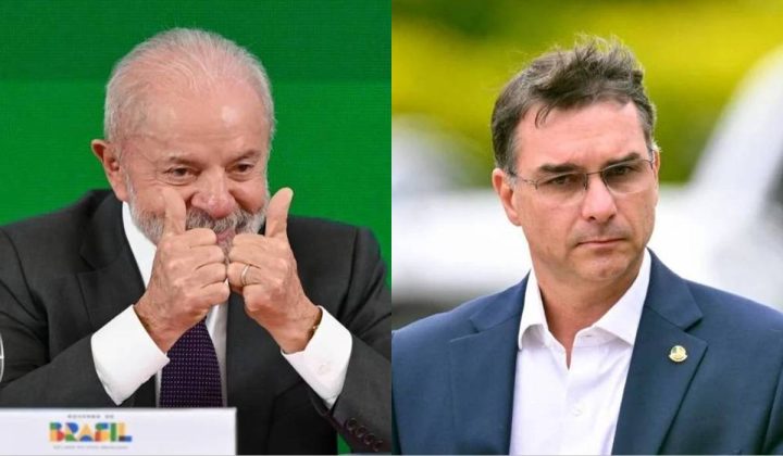 Lula e Fl&aacute;vio Bolsonaro