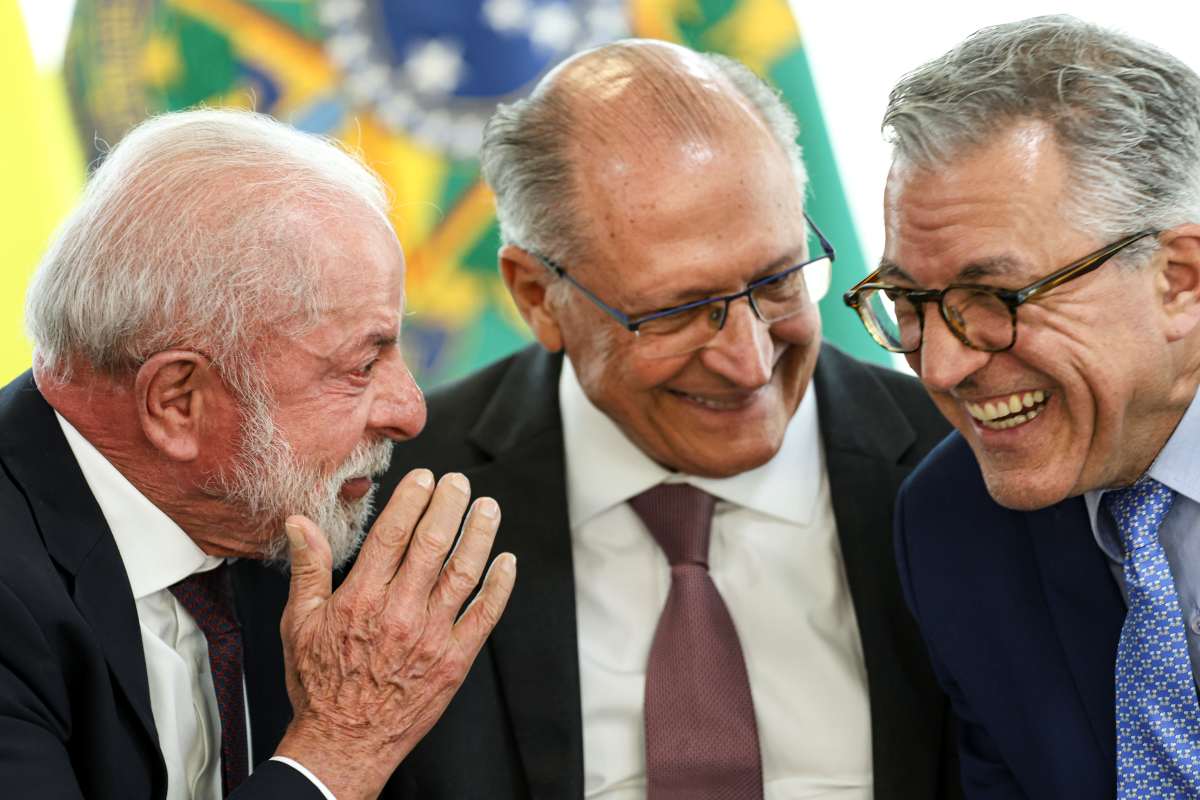 O presidente Luiz Inácio Lula da Silva, o vice-presidente, Geraldo Alckmin, e o ministro da Saúde, Alexandre Padilha, Foto: Marcelo Camargo/Agência Brasil