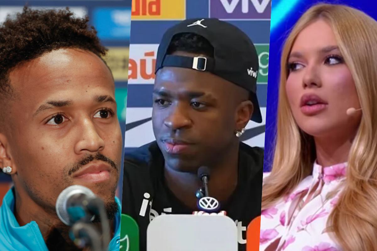 Militão, Vinícius Jr e Virgínia Militão, Vinícius Jr e Virgínia