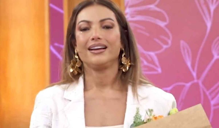 Patrícia Poeta se emociona ao vivo na Globo e cai no choro