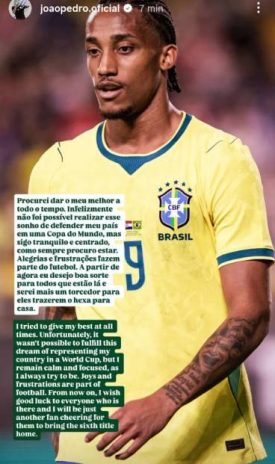 Post de João Pedro - Instagram