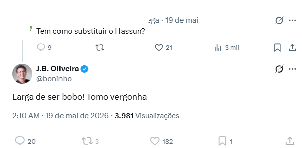 Post do Boninhoo Post do Boninho