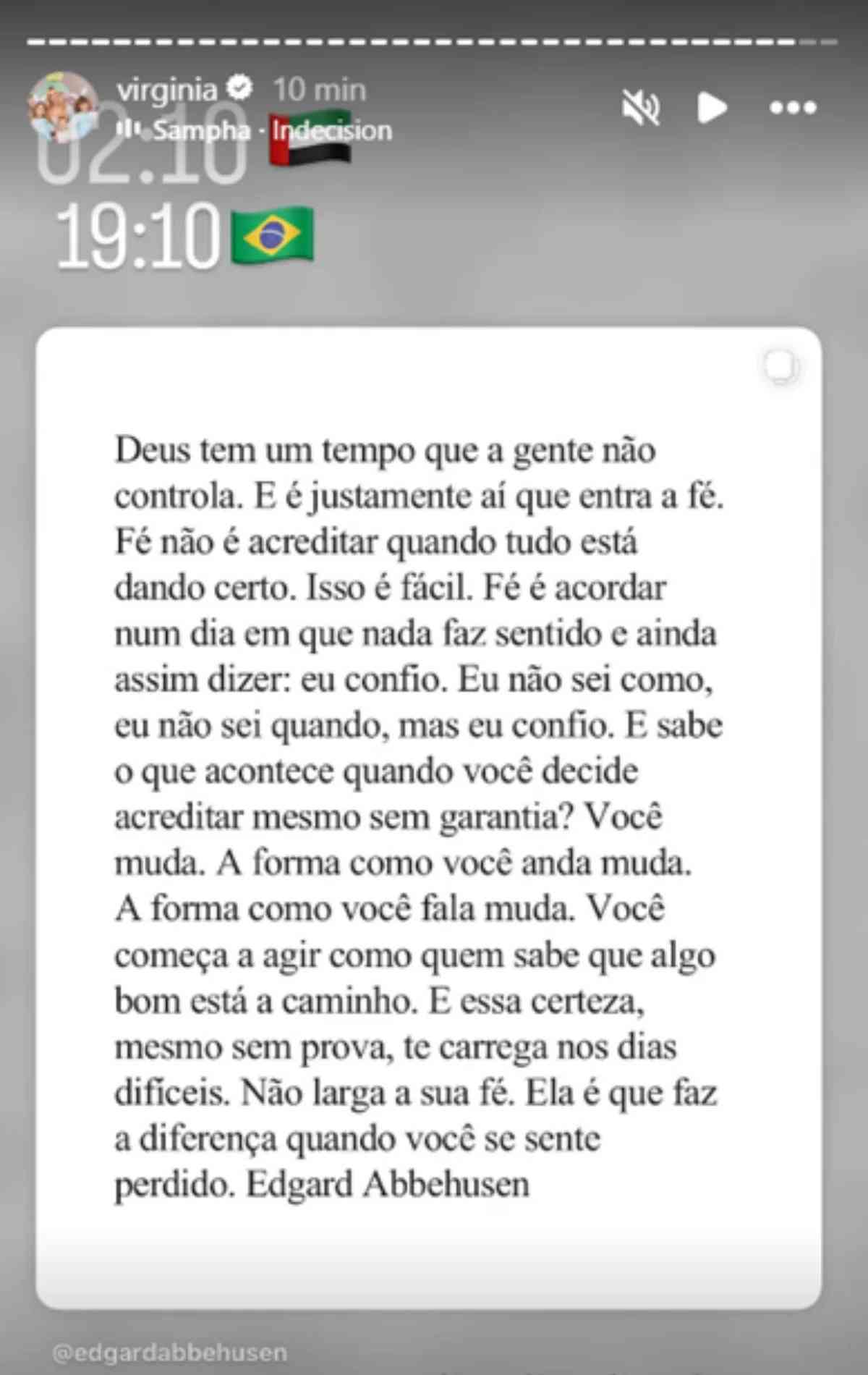 Post Virgínia Fonseca