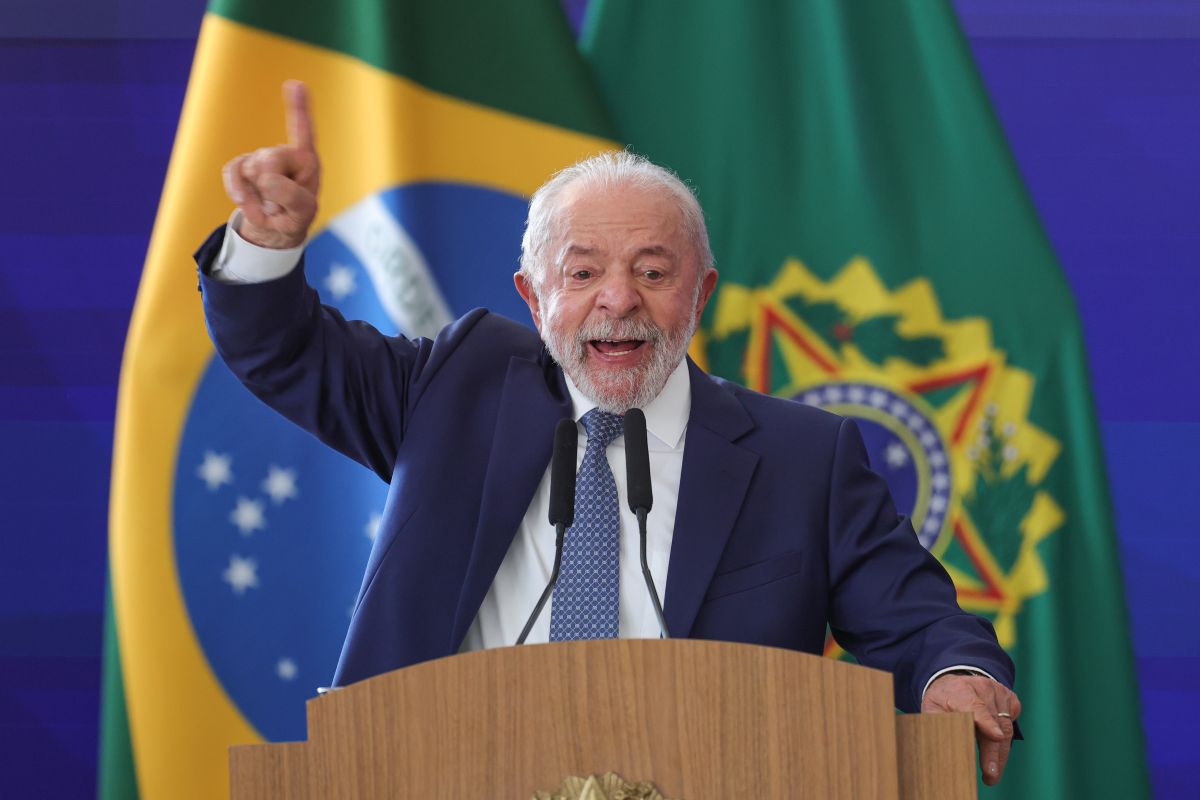 Lula O presidente da República, Luiz Inácio Lula da Silva, discursa durante cerimônia de lançamento do Programa Brasil Contra o Crime Organizado e de anúncio de medidas voltadas à segurança pública. Foto: Marcelo Camargo/Agência Brasil
