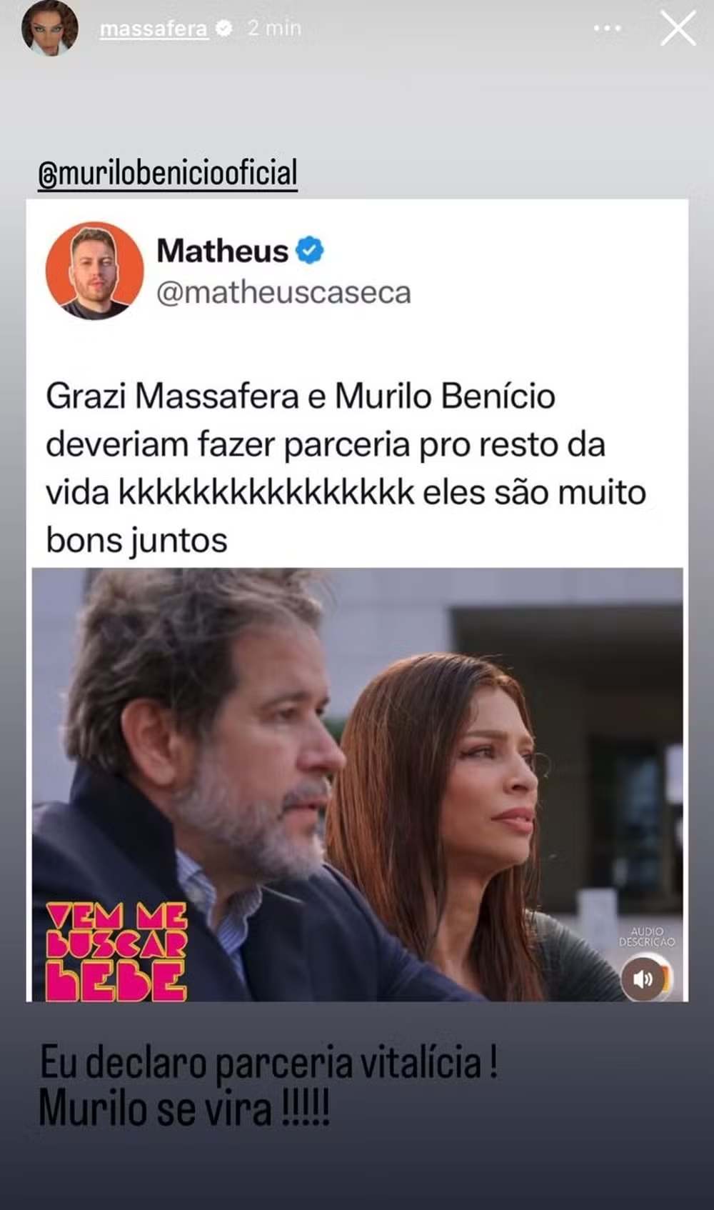 Stories de Grazi Massafera