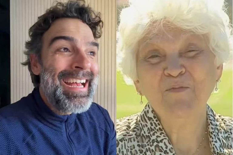 Tadeu Schmidt publica tbt com a mãe e se emociona web