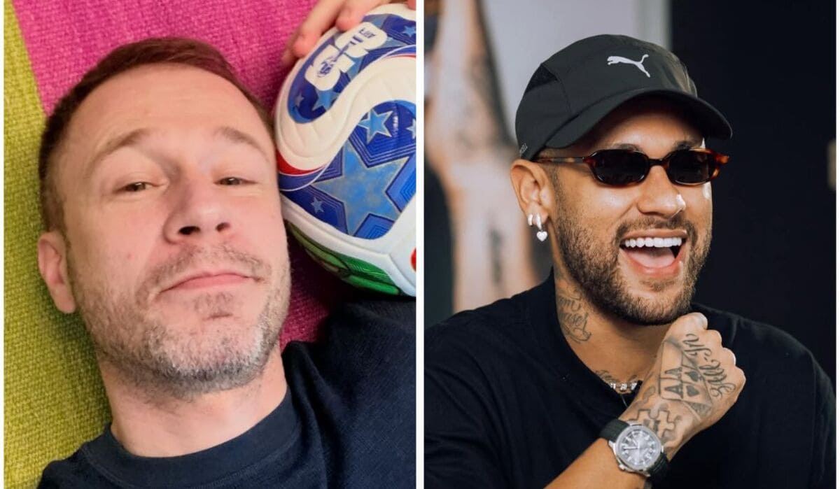 Tiago Leifert e Neymar Jr (Fonte: Redes Sociais)