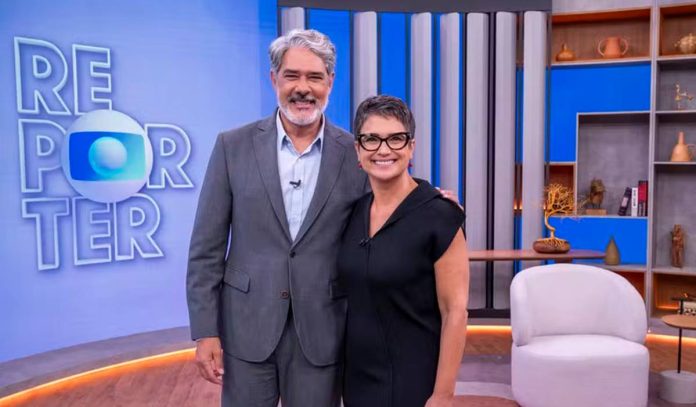 William Bonner e Sandra Annenberg no Globo Repórter