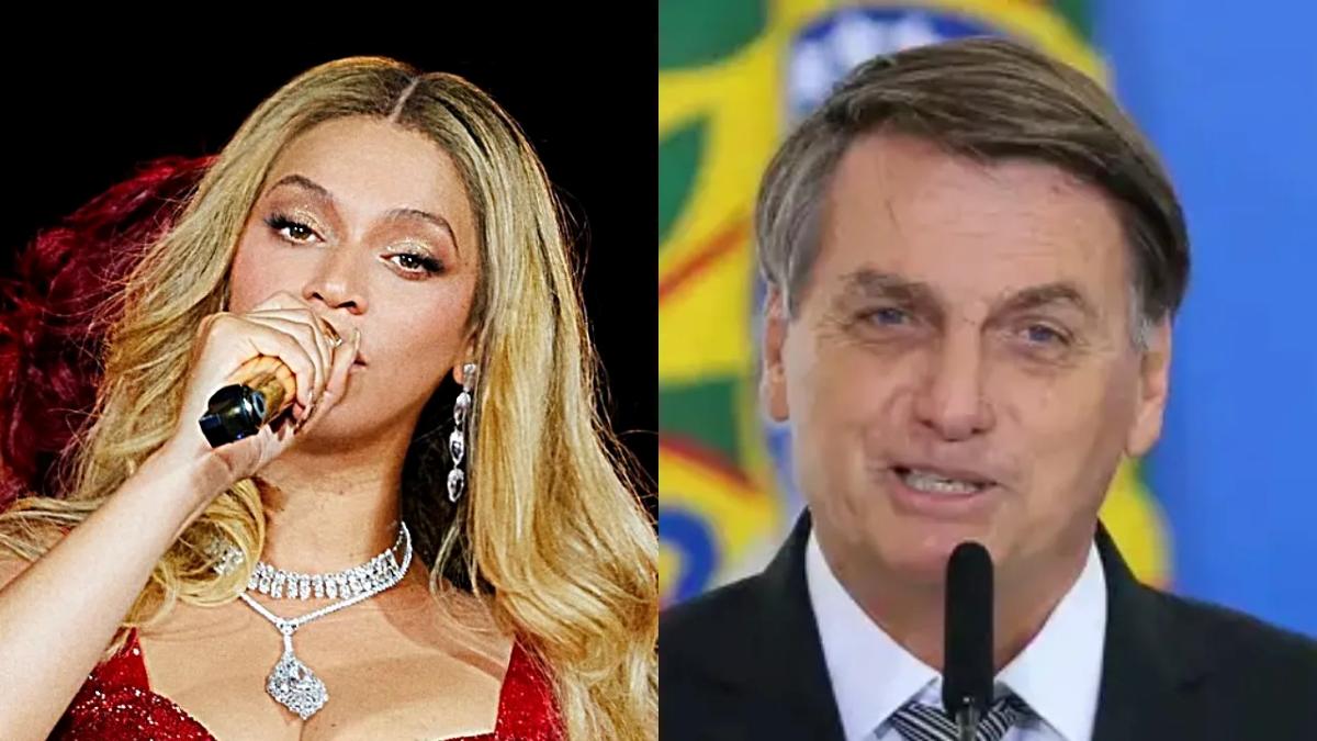 Beyoncé Bolsonaro Reprodução/Instagram Beyoncé; Jair Bolsonaro - Fabio Rodrigues Pozzebom, da Agência Brasil