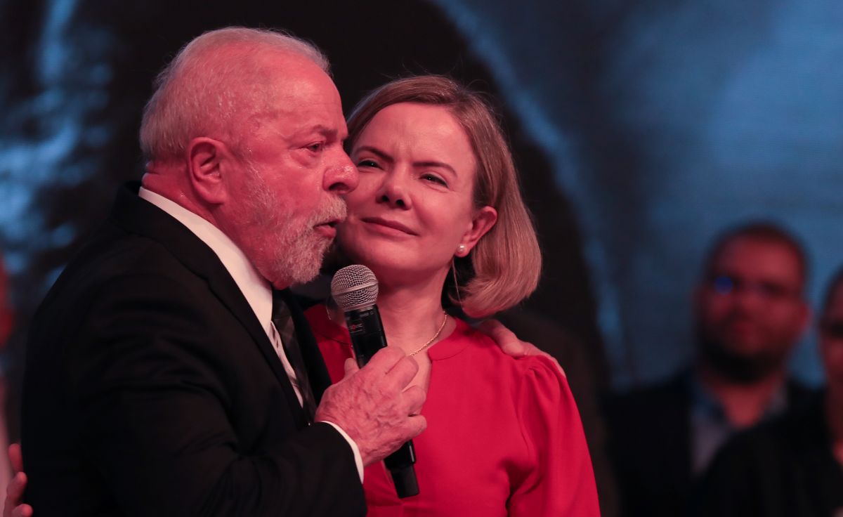 Lula Comemorações dos 43 anos do PT Presidente, Luiz Inácio Lula da Silva, Chora durante discurso.(Lula Marques/Agência Brasil)