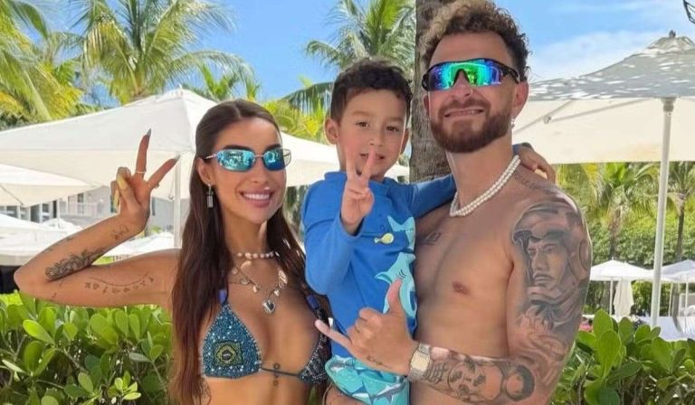 Maturidade! Bianca Andrade e Fred Bruno viajam juntos com o pequeno Cris para Miami