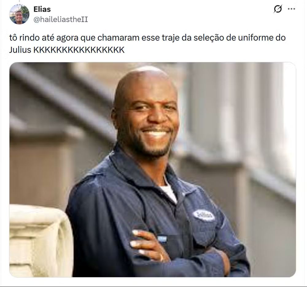 Uniforme da Selação Brasileira viraliza na web — Foto: Reprodução/X