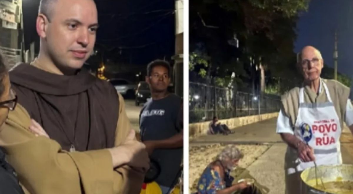 Frei Gilson e Padre Júlio Lancelotti Frei Gilson e Padre Júlio Lancelotti (Foto: Reprodução/ Instagram/Captura de tela)