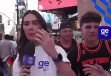 Repórter da Globo encerra entrevista após ser ofendida ao vivo nos EUA: “Sai fora!”