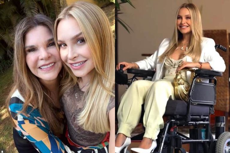 Carla Diaz celebra reencontros em  filmagens de novelinha do Globoplay