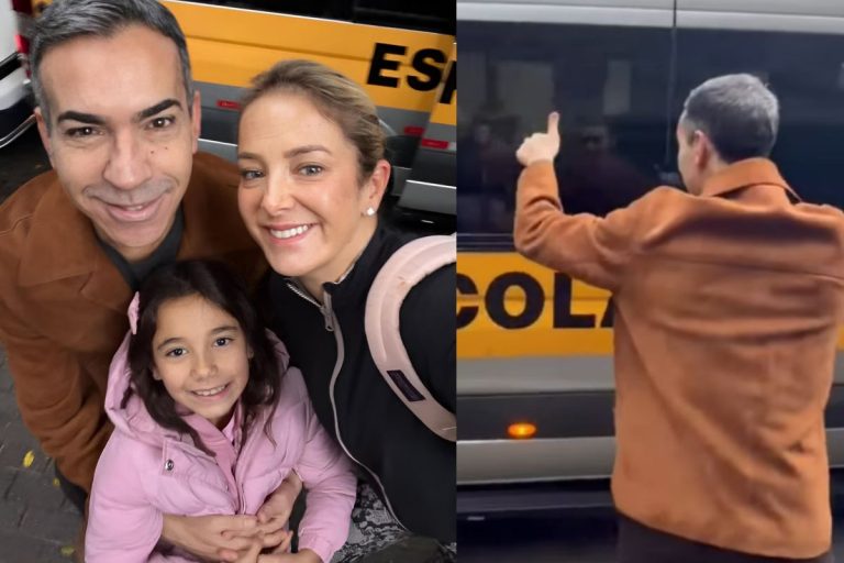 César Tralli encanta ao revelar hábito com a filha antes da escola